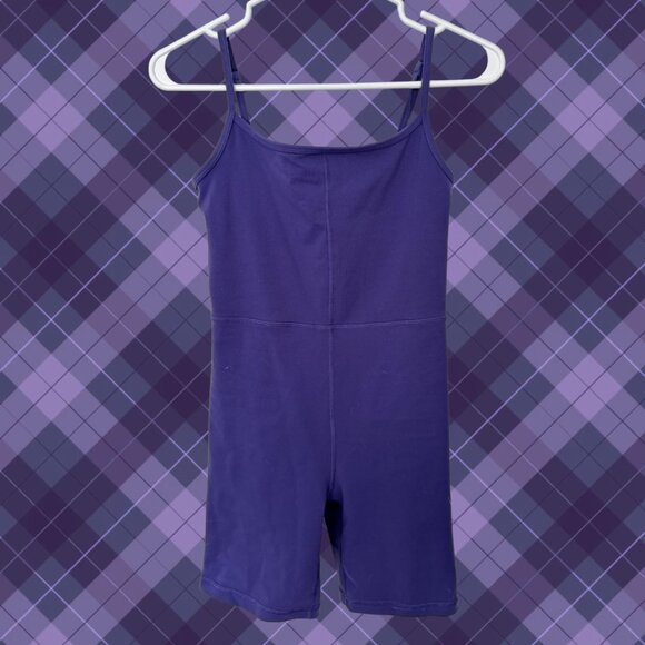 Aritzia Pants - Aritzia Wilfred Free Purple Romper Unitard Bodysuit Shorts Size S